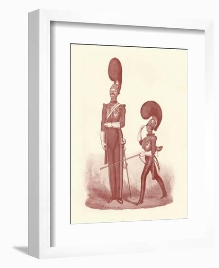 'Showing the Difference Between The Man and the Officer', 1830-1840, (1909)-William Heath-Framed Giclee Print