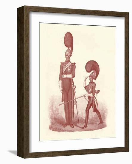 'Showing the Difference Between The Man and the Officer', 1830-1840, (1909)-William Heath-Framed Giclee Print