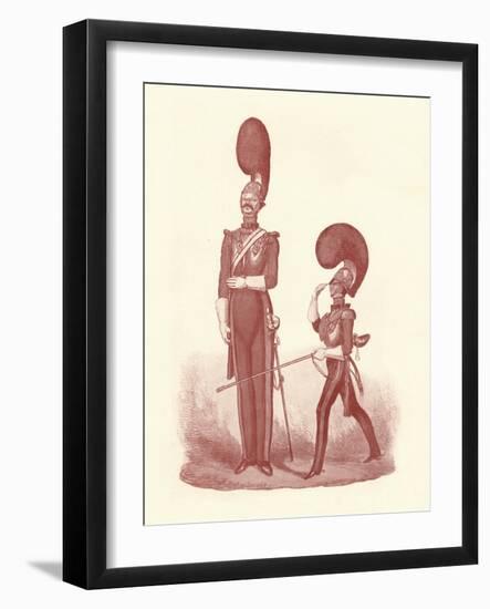 'Showing the Difference Between The Man and the Officer', 1830-1840, (1909)-William Heath-Framed Giclee Print