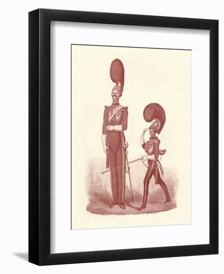 'Showing the Difference Between The Man and the Officer', 1830-1840, (1909)-William Heath-Framed Premium Giclee Print
