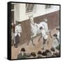 Showing the Paces, Aldridge's-Robert Bevan-Framed Stretched Canvas