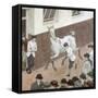 Showing the Paces, Aldridge's-Robert Bevan-Framed Stretched Canvas