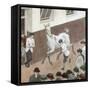 Showing the Paces, Aldridge's-Robert Bevan-Framed Stretched Canvas