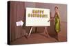 Showroom Goddess, Happy Birthday, (Write Your Name Here)-null-Stretched Canvas