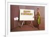 Showroom Goddess, Happy Birthday, (Write Your Name Here)-null-Framed Art Print