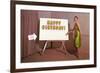 Showroom Goddess, Happy Birthday, (Write Your Name Here)-null-Framed Art Print