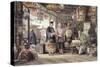 Showroom of a Lantern Merchant in Peking, from "China in a Series of Views"-Thomas Allom-Stretched Canvas