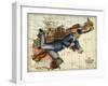 Shows the German Empire As a Young Man Lounging Across Europe.-Lilian Lancaster-Framed Giclee Print