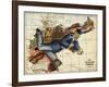 Shows the German Empire As a Young Man Lounging Across Europe.-Lilian Lancaster-Framed Giclee Print