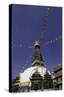 Shree Gha Buddhist Stupa, Thamel, Kathmandu, Nepal, Asia-John Woodworth-Stretched Canvas