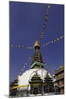 Shree Gha Buddhist Stupa, Thamel, Kathmandu, Nepal, Asia-John Woodworth-Mounted Photographic Print