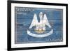 Shreveport, Louisiana - Louisiana State Flag - Barnwood Painting-Lantern Press-Framed Art Print