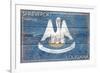 Shreveport, Louisiana - Louisiana State Flag - Barnwood Painting-Lantern Press-Framed Premium Giclee Print