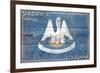 Shreveport, Louisiana - Louisiana State Flag - Barnwood Painting-Lantern Press-Framed Premium Giclee Print