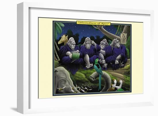 Shrewdness of Apes-Richard Kelly-Framed Art Print