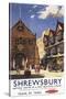 Shrewsbury, England - Old Market Hall View British Railways Poster-Lantern Press-Stretched Canvas