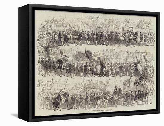 Shrewsbury Show, the Procession-null-Framed Stretched Canvas