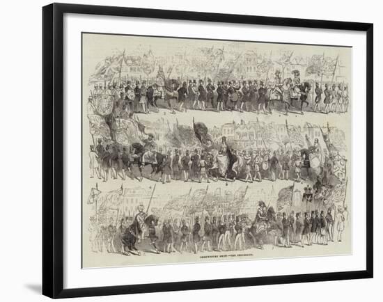 Shrewsbury Show, the Procession-null-Framed Giclee Print