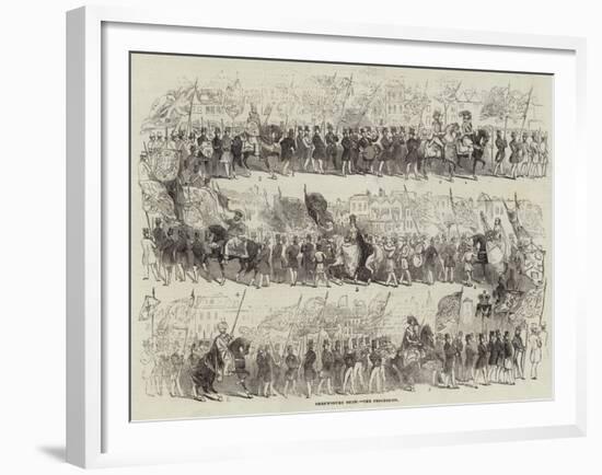 Shrewsbury Show, the Procession-null-Framed Giclee Print