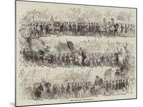 Shrewsbury Show, the Procession-null-Mounted Giclee Print