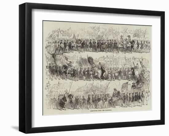 Shrewsbury Show, the Procession-null-Framed Giclee Print