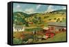 Shreyvogel Farm-Charles Shreyvogel-Framed Stretched Canvas