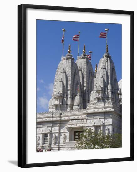 Shri Swaminarayan Mandir, Hindu Temple in Neasden, London, England, United Kingdom, Europe-null-Framed Photographic Print