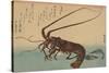 Shrimp and Lobster (Ise Ebi to Shiba Ebi)-Ando Hiroshige-Stretched Canvas