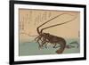 Shrimp and Lobster (Ise Ebi to Shiba Ebi)-Ando Hiroshige-Framed Art Print