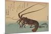 Shrimp and Lobster (Ise Ebi to Shiba Ebi)-Ando Hiroshige-Mounted Art Print