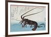 Shrimp and Lobster, Japanese Wood-Cut Print-Lantern Press-Framed Art Print
