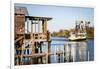 Shrimp Boat, Cocodrie, Terrebonne Parish, Louisiana, USA-Alison Jones-Framed Photographic Print