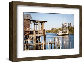 Shrimp Boat, Cocodrie, Terrebonne Parish, Louisiana, USA-Alison Jones-Framed Photographic Print