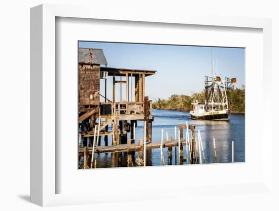 Shrimp Boat, Cocodrie, Terrebonne Parish, Louisiana, USA-Alison Jones-Framed Photographic Print