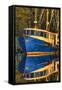 Shrimp Boat Docked at Harbor, Fishing, Apalachicola, Florida, USA-Joanne Wells-Framed Stretched Canvas