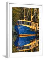 Shrimp Boat Docked at Harbor, Fishing, Apalachicola, Florida, USA-Joanne Wells-Framed Photographic Print