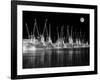 Shrimp Boats Asleep-J.D. Mcfarlan-Framed Photographic Print