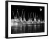 Shrimp Boats Asleep-J.D. Mcfarlan-Framed Photographic Print