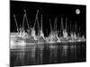 Shrimp Boats Asleep-J.D. Mcfarlan-Mounted Photographic Print