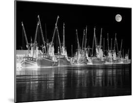 Shrimp Boats Asleep-J.D. Mcfarlan-Mounted Photographic Print