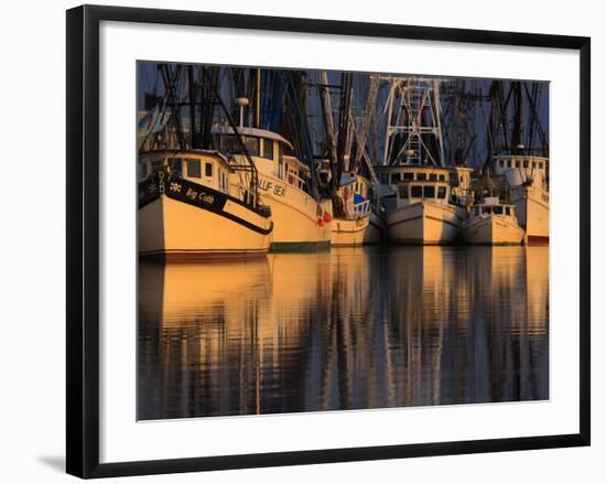 Shrimp Boats, Georgia, USA-Joanne Wells-Framed Photographic Print