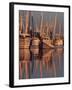 Shrimp Boats Tied to Dock, Darien, Georgia, USA-Joanne Wells-Framed Premium Photographic Print