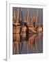 Shrimp Boats Tied to Dock, Darien, Georgia, USA-Joanne Wells-Framed Photographic Print