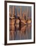 Shrimp Boats Tied to Dock, Darien, Georgia, USA-Joanne Wells-Framed Photographic Print