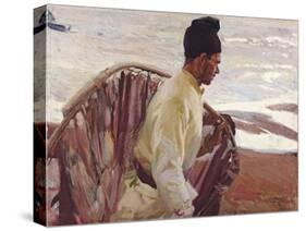 Shrimp Fisherman, Valencia; Pescador De Quisquillas, Valencia, 1908-Joaquin Sorolla y Bastida-Stretched Canvas