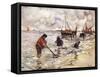 Shrimp-Fishing, 1904-Nico Jungman-Framed Stretched Canvas