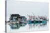 Shrimp fishing boats and house, Koh Phangan, Thailand, Southeast Asia-John Alexander-Stretched Canvas