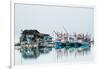 Shrimp fishing boats and house, Koh Phangan, Thailand, Southeast Asia-John Alexander-Framed Photographic Print