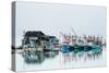 Shrimp fishing boats and house, Koh Phangan, Thailand, Southeast Asia-John Alexander-Stretched Canvas