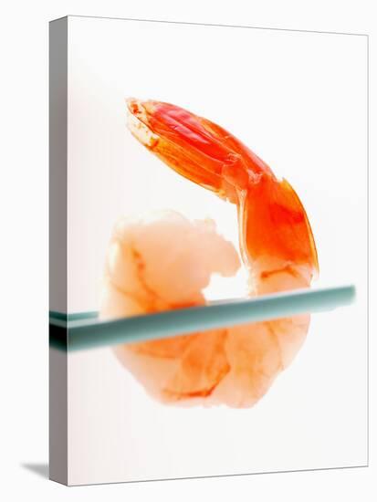 Shrimp on Chopsticks-null-Stretched Canvas